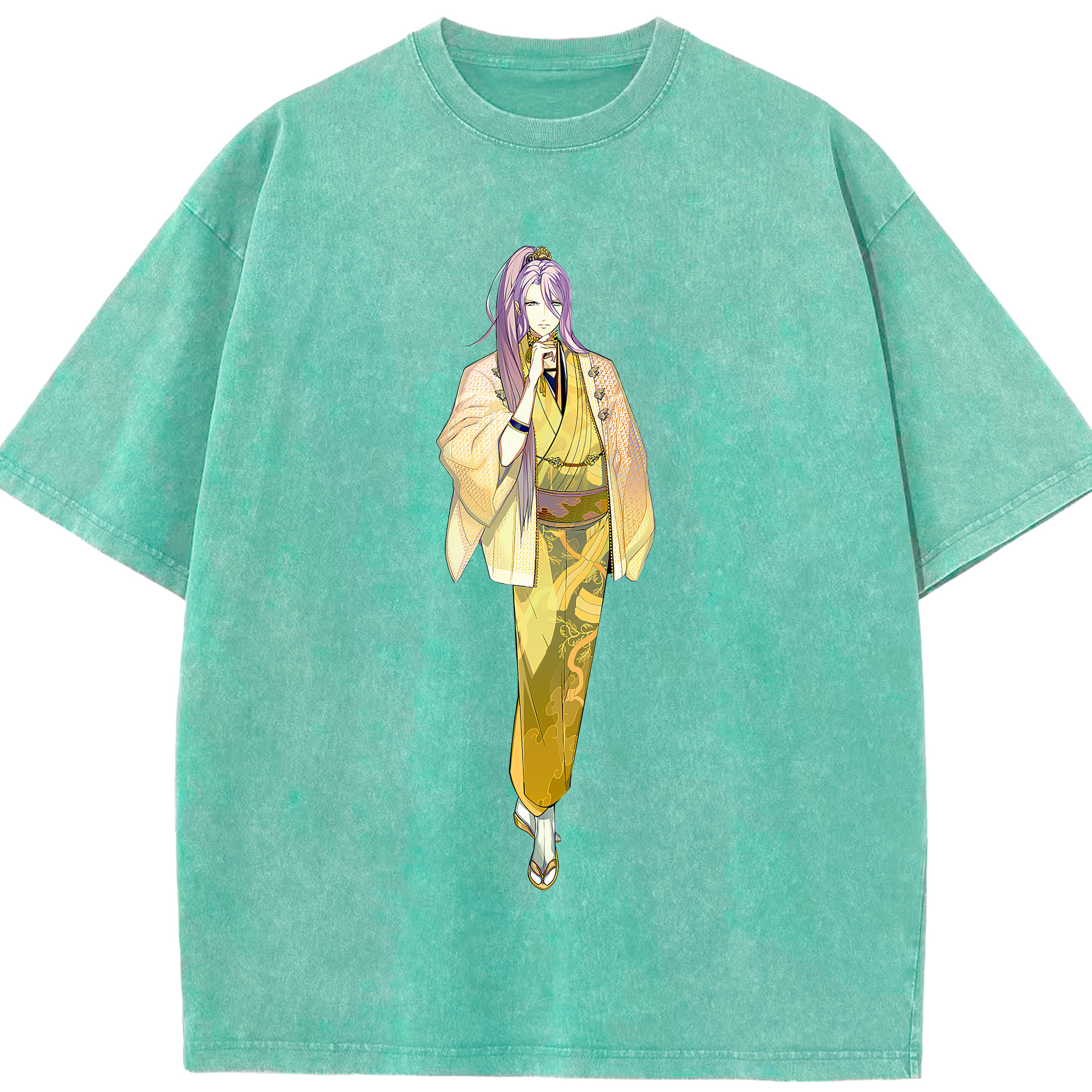 （画像用） 刀剣乱舞 Touken Ranbu 綿100% ヴィンテージ風 半袖Tシャツ（フロントプリント）